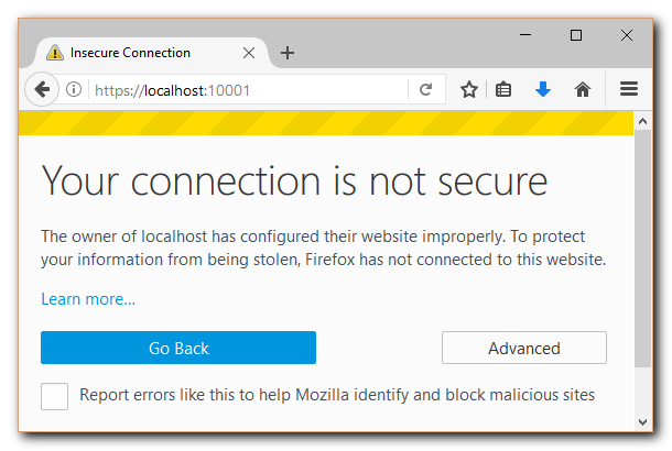 Firefox Certificate Error