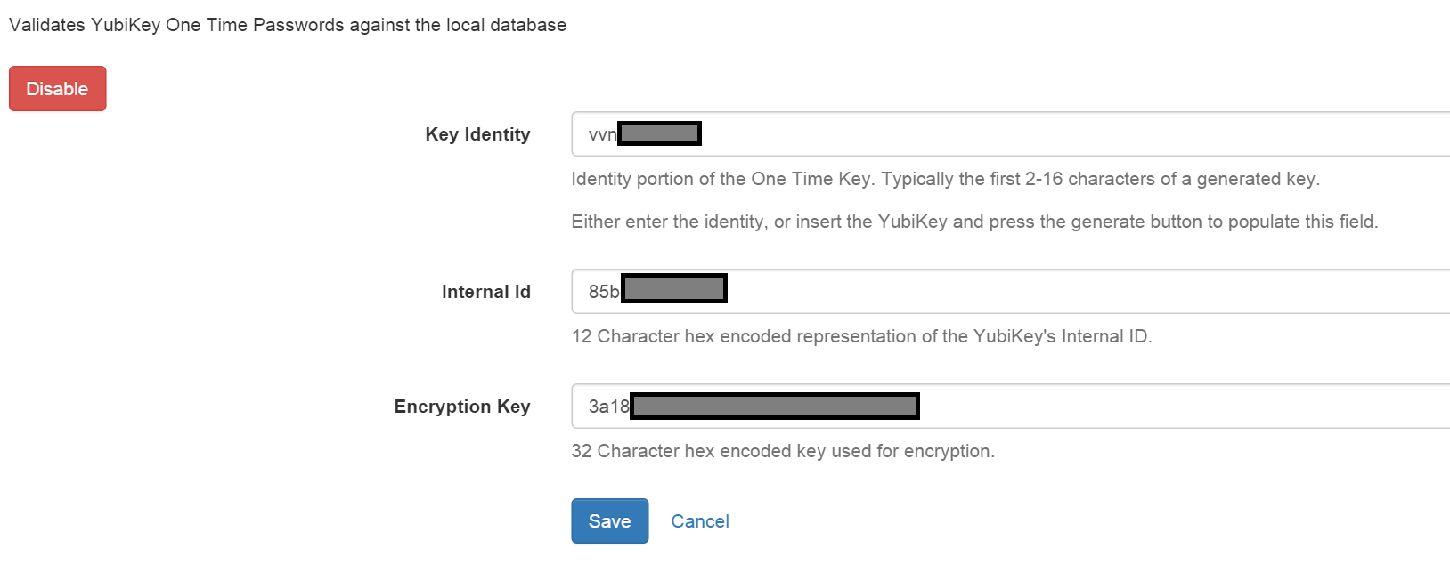 YubiKey Embedded Config