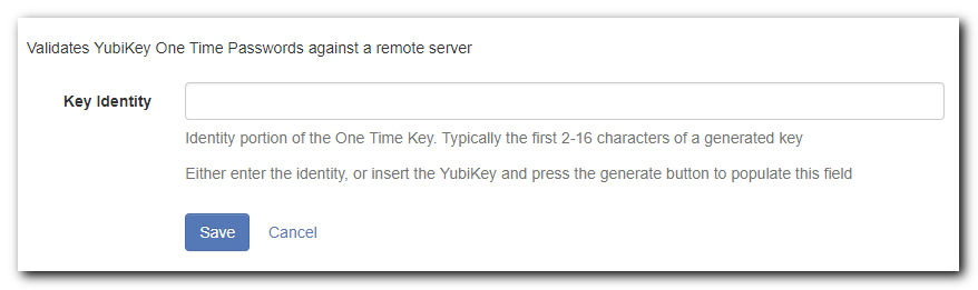 YubiKey Key Identity pic