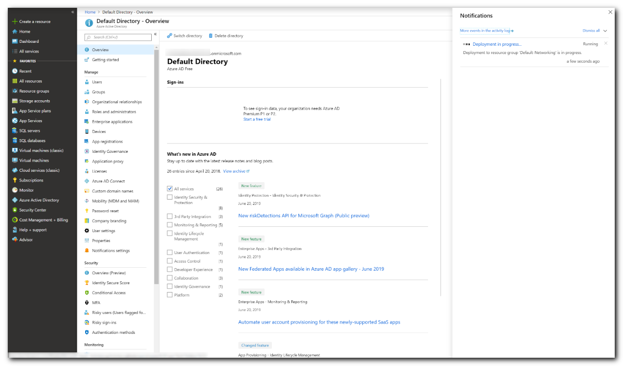 deploy managed domain