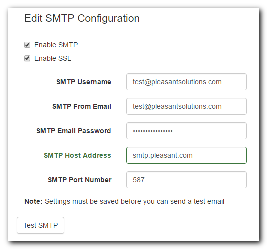 Password Server Email Setup 1